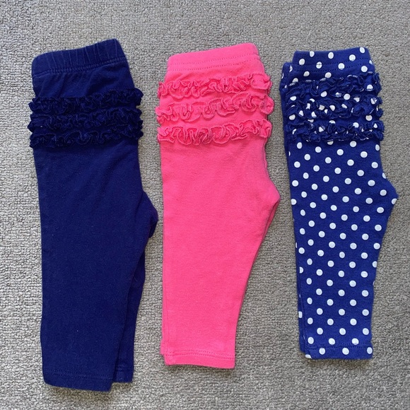 Old Navy/Carter’s Baby Girl leggings bundle size 3 Months - Picture 5 of 6